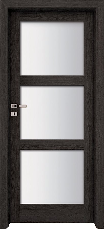 Interiérové dveře INVADO LARINA SATI 3 - dýha Enduro 3D - antracit B637