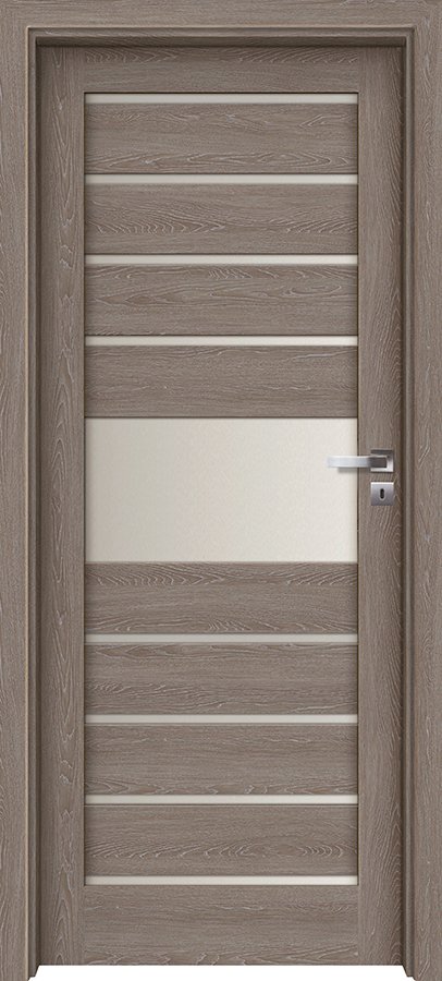 Interiérové dveře INVADO LAGO 4 - Eco-Fornir forte - dub šedý B476