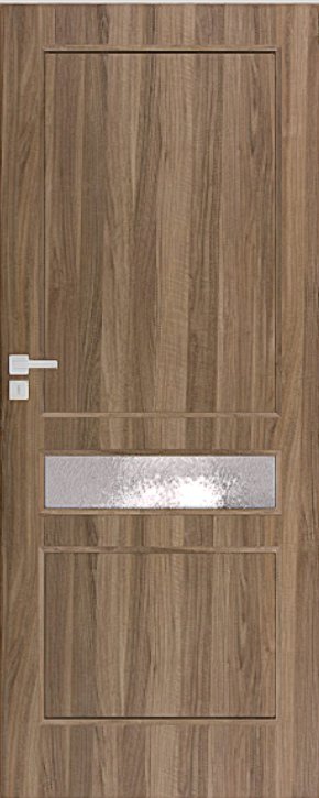 Interiérové dveře DRE CARLA 20 - dekorativní dýha 3D - ořech americký