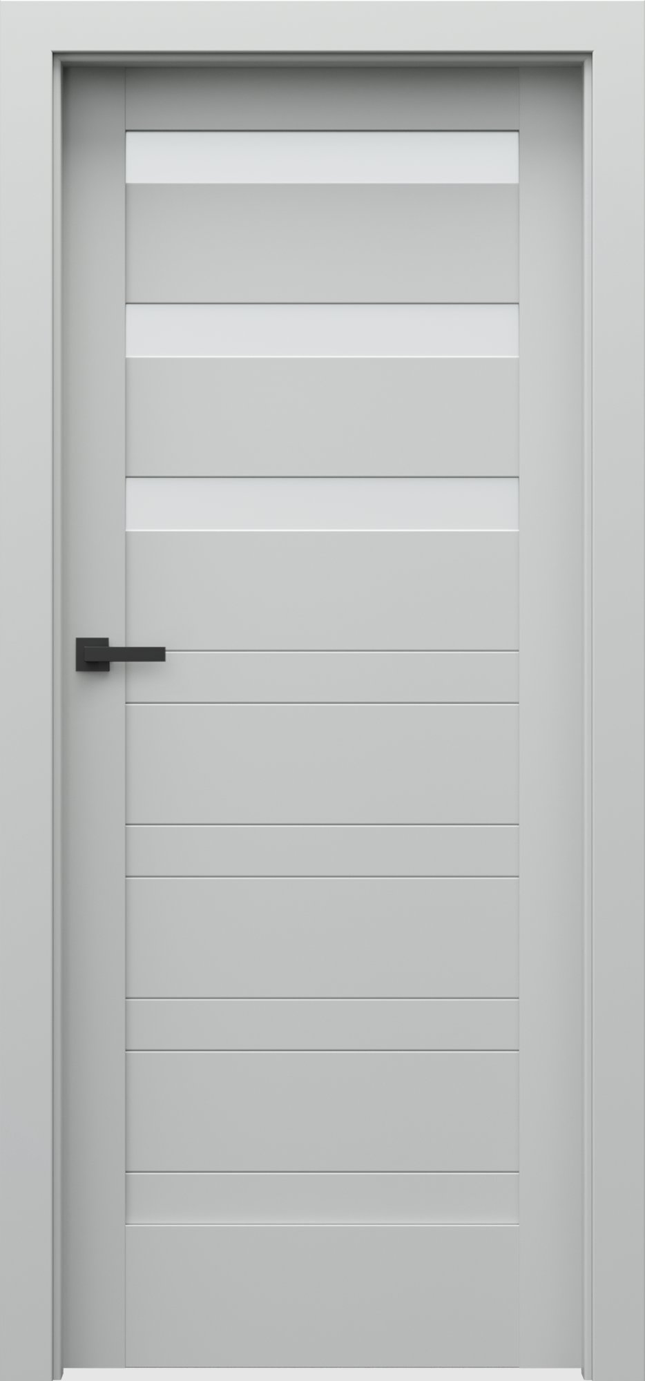 Posuvné interiérové dveře VERTE D - D3 - dýha Portadecor - šedá