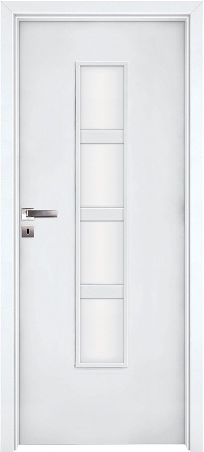 Posuvné interiérové dveře INVADO DOLCE 2 - Eco-Fornir laminát CPL - bílá B490