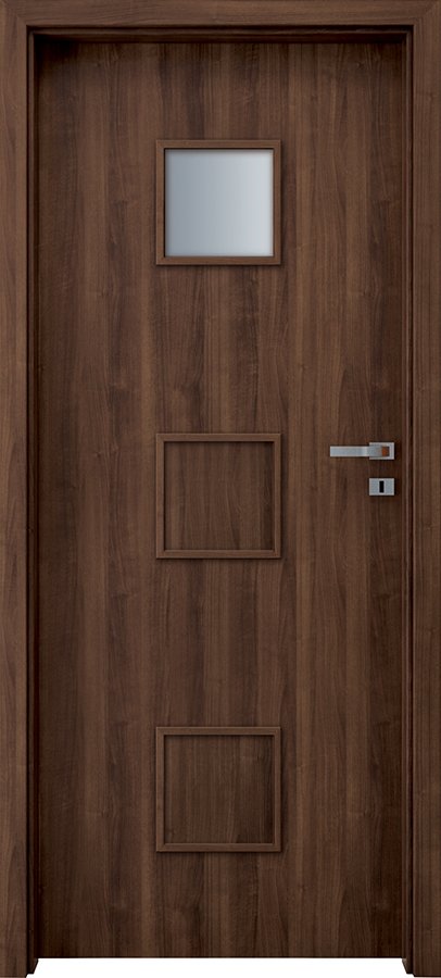 Posuvné interiérové dveře INVADO SALERNO 2 - dýha Enduro - ořech B339