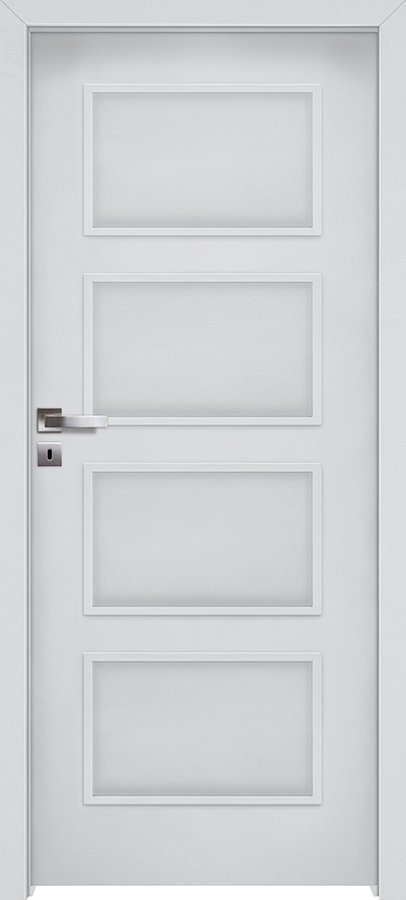 Posuvné interiérové dveře INVADO MERANO 1 - Eco-Fornir laminát CPL - bílá B490