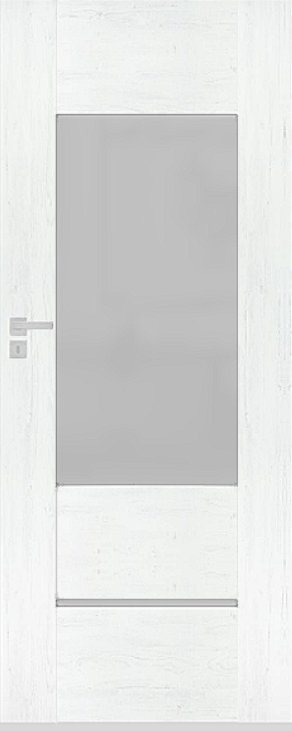 Interiérové dveře DRE AURI - model 3 - dýha DRE-Cell - borovice bílá