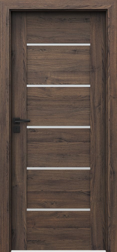 Interiérové dveře VERTE PREMIUM E - E5 - dýha Portasynchro 3D - dub šarlatový