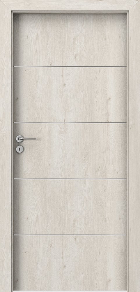 Posuvné interiérové dveře PORTA LINE E.1 - dýha Portaperfect 3D - dub Skandinávský