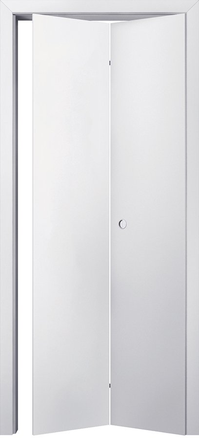 Interiérové skládací dveře INVADO NORMA DECOR 1 - Eco-Fornir laminát CPL - bílá B490