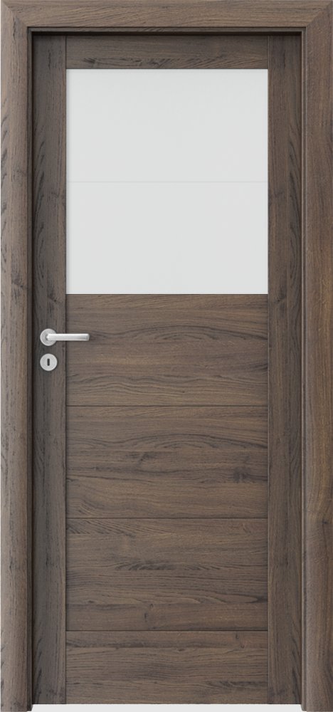 Interiérové dveře VERTE B - B2 - dýha Portasynchro 3D - dub šarlatový