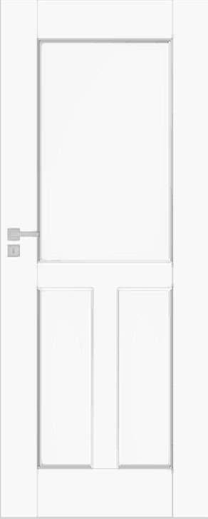 Interiérové dveře DRE NESTOR - model 1 - UV lak - bílá (RAL 9003)