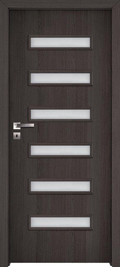 Posuvné interiérové dveře INVADO VIRGO 1 - dýha Enduro 3D - antracit B637