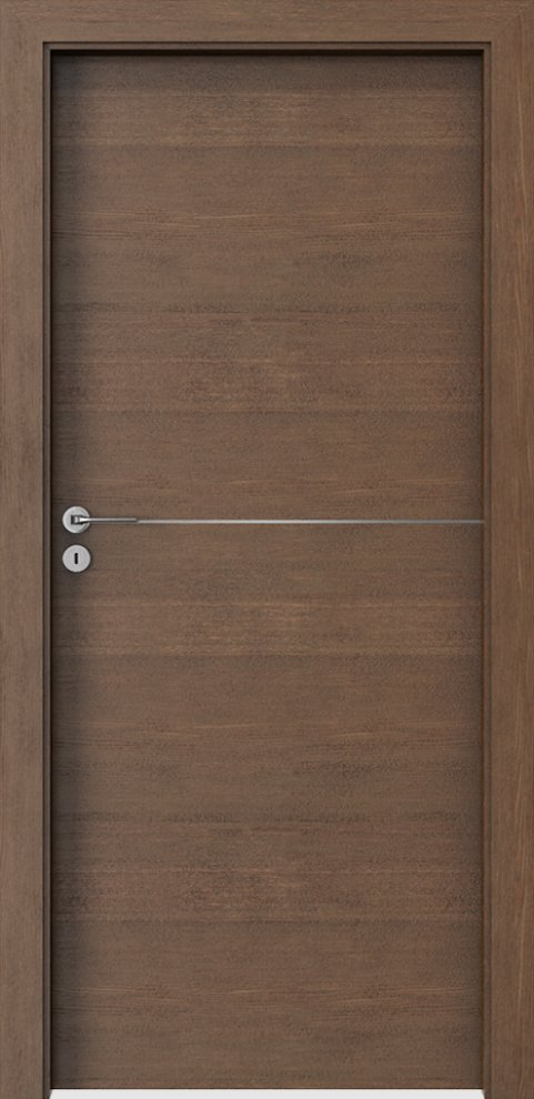 Interiérové dveře PORTA NATURA LINE F.1 - přírodní dýha Satin - dub hnědý