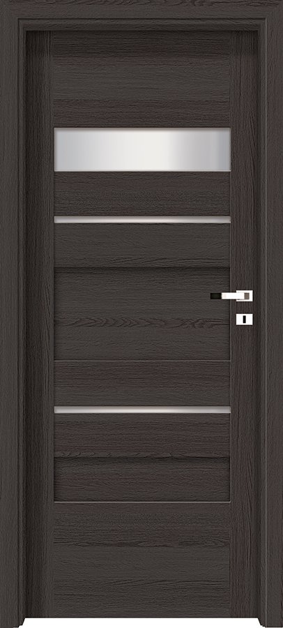 Posuvné interiérové dveře INVADO PASARO 2 - dýha Enduro 3D - antracit B637