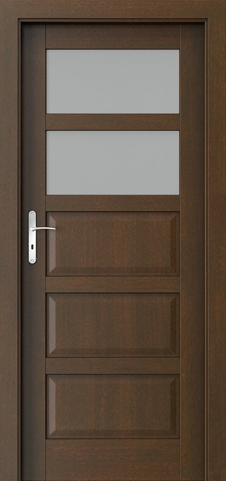 Interiérové dveře PORTA TOLEDO 2 - přírodní dýha Satin - mocca