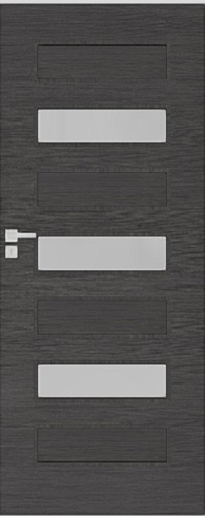 Interiérové dveře DRE PLUS 60 - dýha DRE-Cell - dub šedý kartáčovaný
