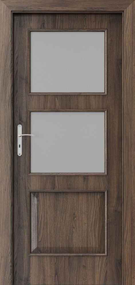 Posuvné interiérové dveře PORTA NOVA 4.3 - dýha Portasynchro 3D - dub šarlatový