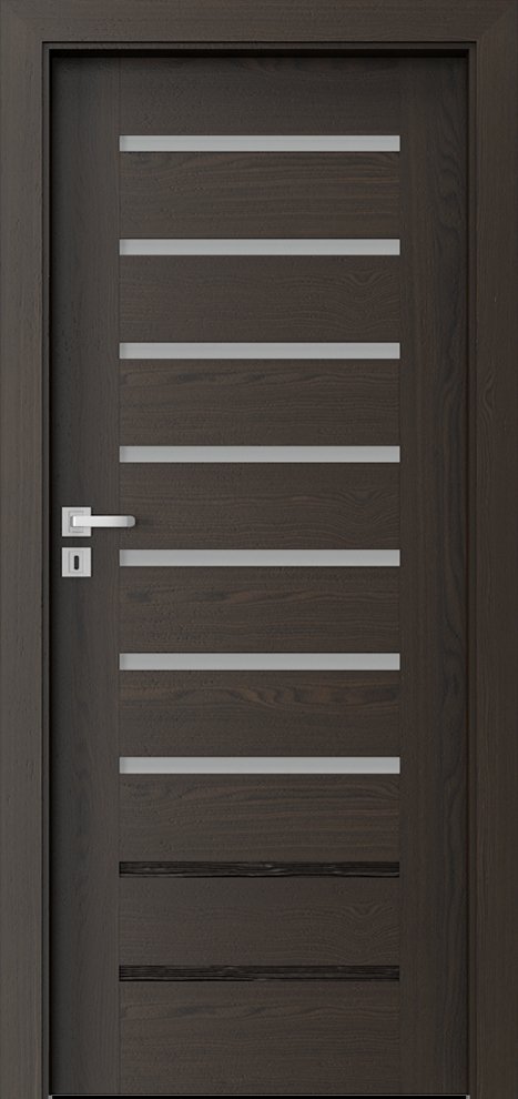Interiérové dveře PORTA NATURA KONCEPT A.7 - přírodní dýha Select - ořech tmavý