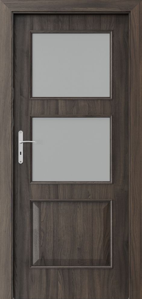 Interiérové dveře PORTA NOVA 4.3 - dýha Portasynchro 3D - dub tmavý