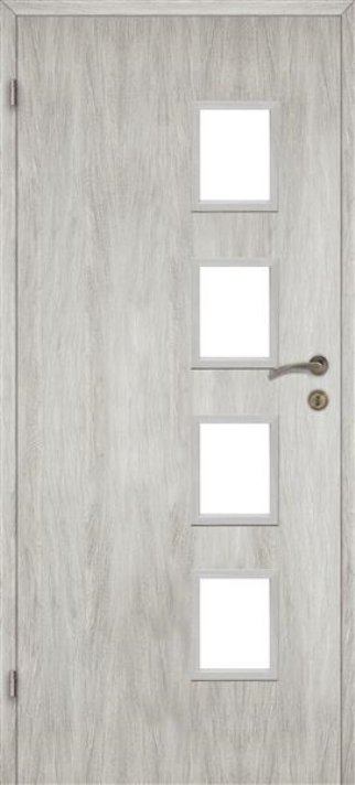 Interiérové dveře VOSTER ALBA 4/4 - lak - dub stříbrný