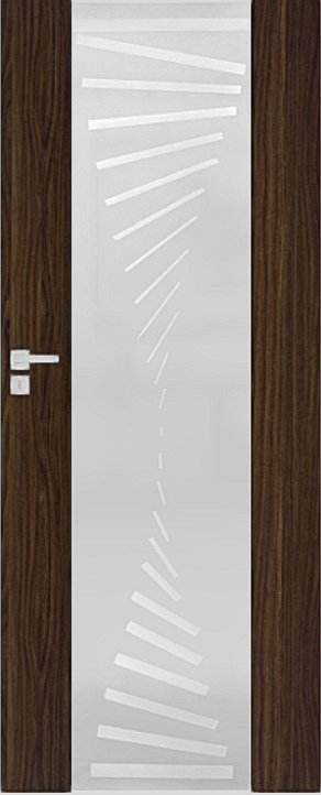 Interiérové dveře DRE VETRO A - A4 - dekorativní dýha 3D - eben (do vyprodání zásob)