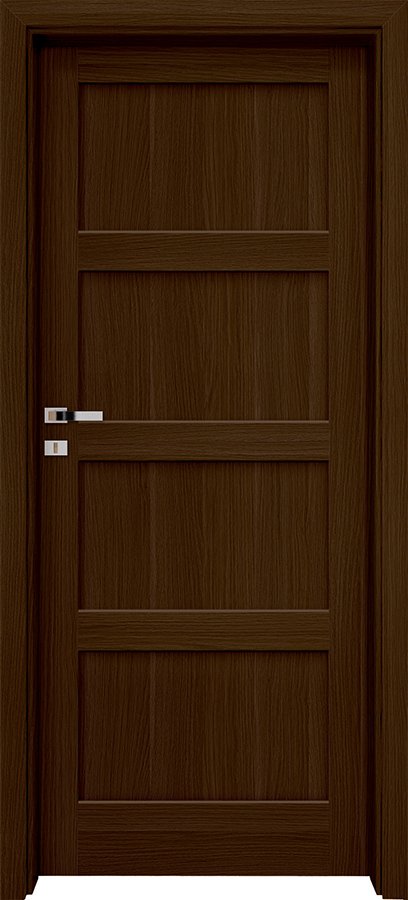 Posuvné interiérové dveře INVADO LARINA FIORI 1 - Eco-Fornir forte - ořech duro B473