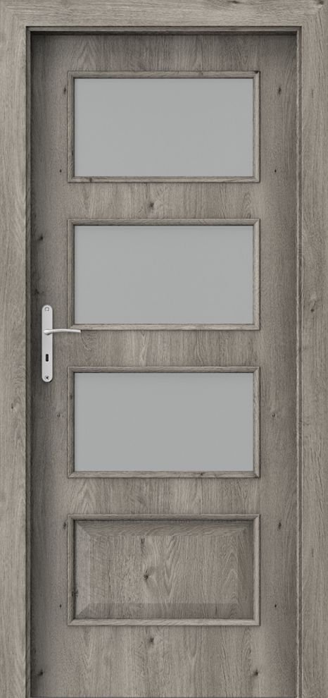Posuvné interiérové dveře PORTA NOVA 5.4 - dýha Portaperfect 3D - dub Sibiřský