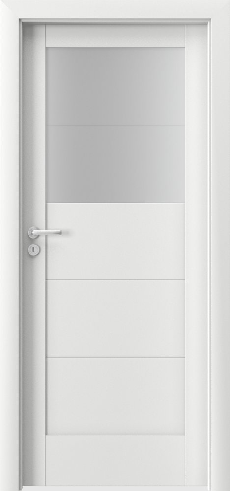 Posuvné interiérové dveře VERTE B - B2 - dýha Portadecor - bílá