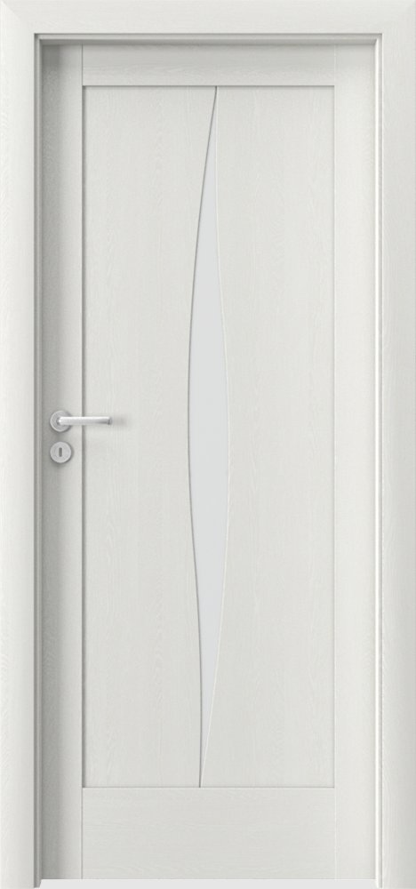 Posuvné interiérové dveře VERTE E - E5 - dýha Portasynchro 3D - wenge bílá