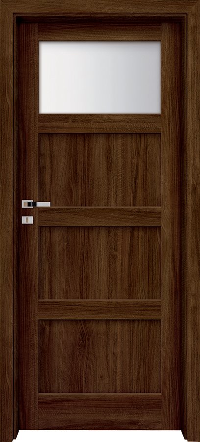 Posuvné interiérové dveře INVADO LARINA FIORI 2 - dýha Enduro 3D - ořech klasický B597