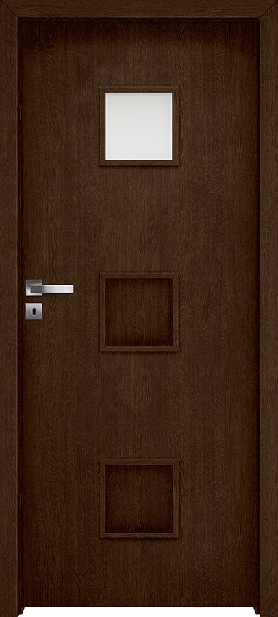 Posuvné interiérové dveře INVADO SALERNO 2 - dýha Enduro 3D - dub ušlechtilý B541