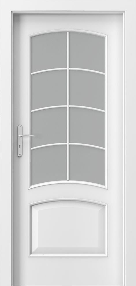Posuvné interiérové dveře PORTA NOVA 6.4 - dýha Portadecor - bílá