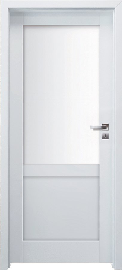 Interiérové dveře INVADO BIANCO NEVE 2 - Eco-Fornir laminát CPL - bílá B490