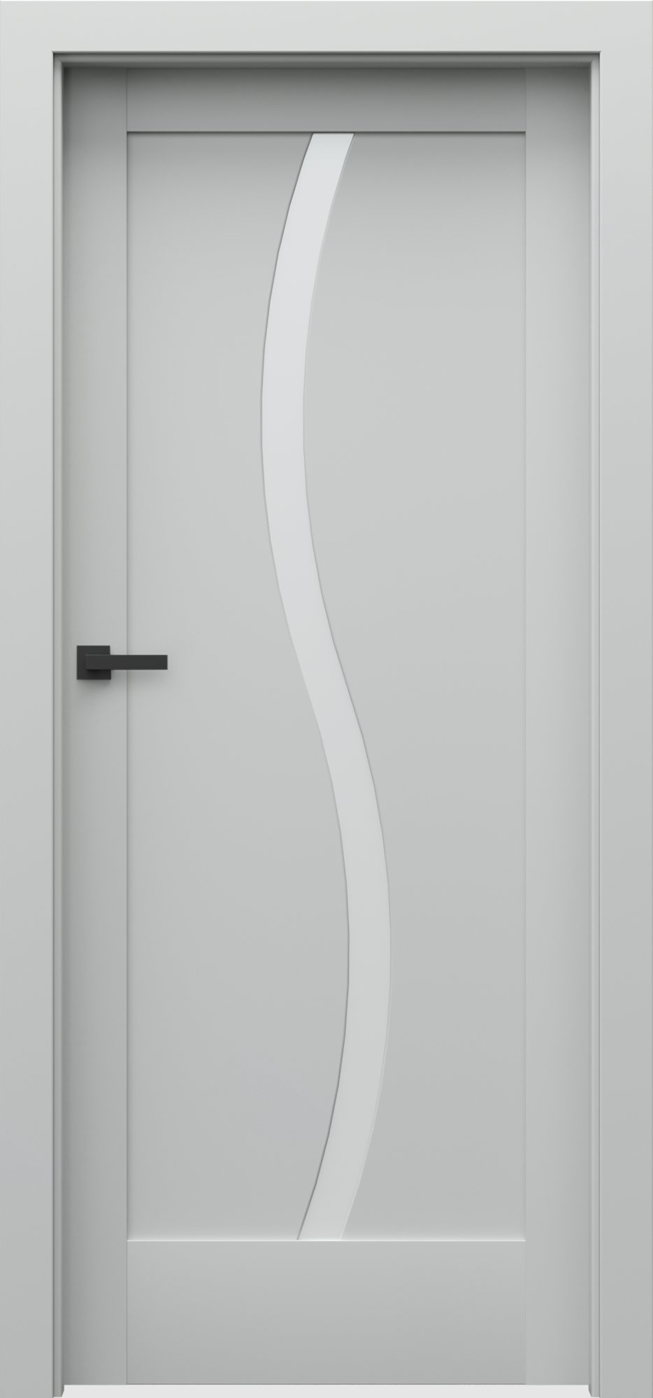 Interiérové dveře VERTE E - E1 - dýha Portadecor - šedá