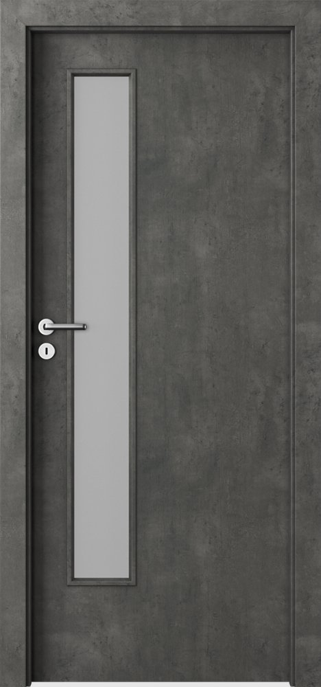 Posuvné interiérové dveře PORTA Laminát CPL 1.5 - dýha CPL HQ 0,2 - beton tmavý