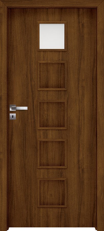 Posuvné interiérové dveře INVADO TORINO 2 - dýha Enduro 3D - ořech klasický B597