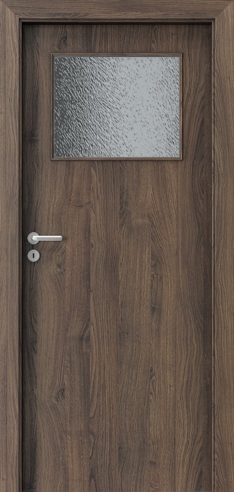 Interiérové dveře PORTA DECOR - model M - dýha Portasynchro 3D - dub šarlatový