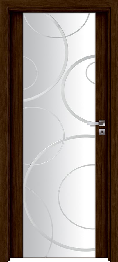 Interiérové dveře INVADO D´ARTAGNAN Tondo - Eco-Fornir forte - ořech duro B473