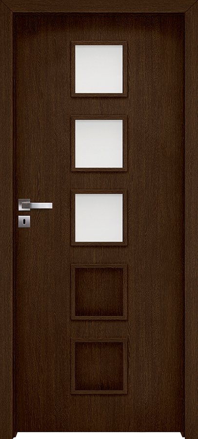Posuvné interiérové dveře INVADO TORINO 4 - dýha Enduro 3D - dub ušlechtilý B541
