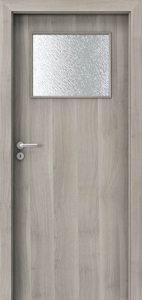 Posuvné interiérové dveře PORTA DECOR - model M - dýha Portasynchro 3D - akát stříbrný