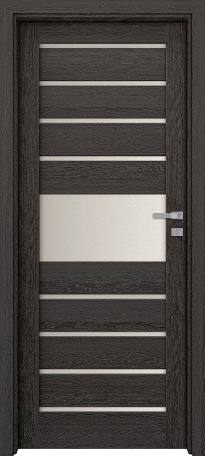 Interiérové dveře INVADO LAGO 4 - dýha Enduro 3D - antracit B637