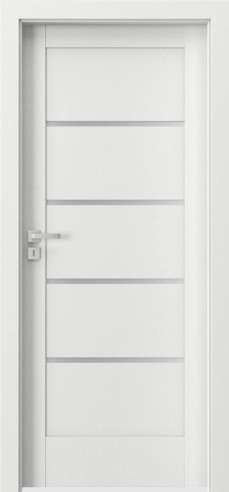 Posuvné interiérové dveře VERTE G - G4 - dýha Portadecor - bílá