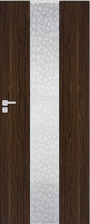 Interiérové dveře DRE VETRO B - B5 - dekorativní dýha 3D - eben (do vyprodání zásob)