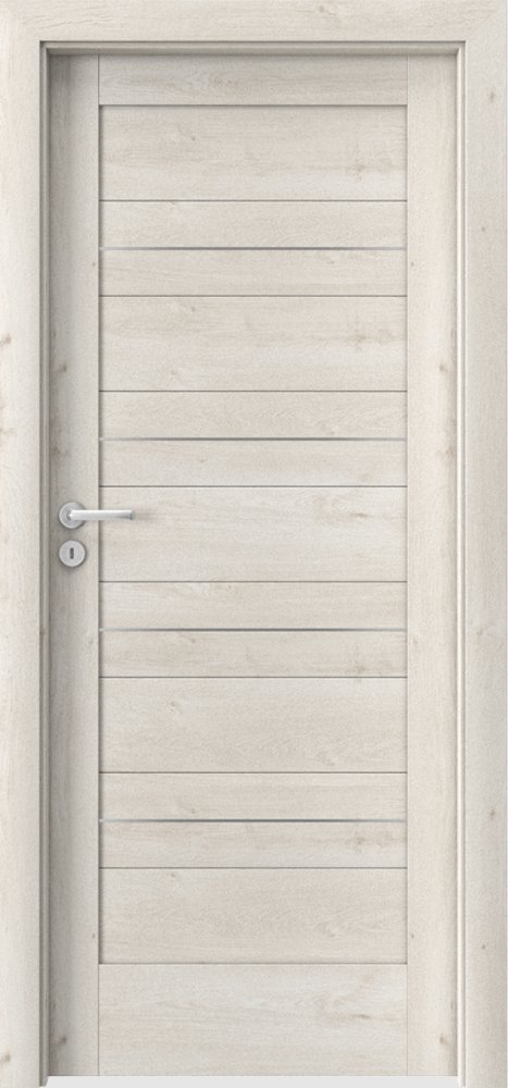 Interiérové dveře VERTE C - C0 intarzie - dýha Portaperfect 3D - dub Skandinávský