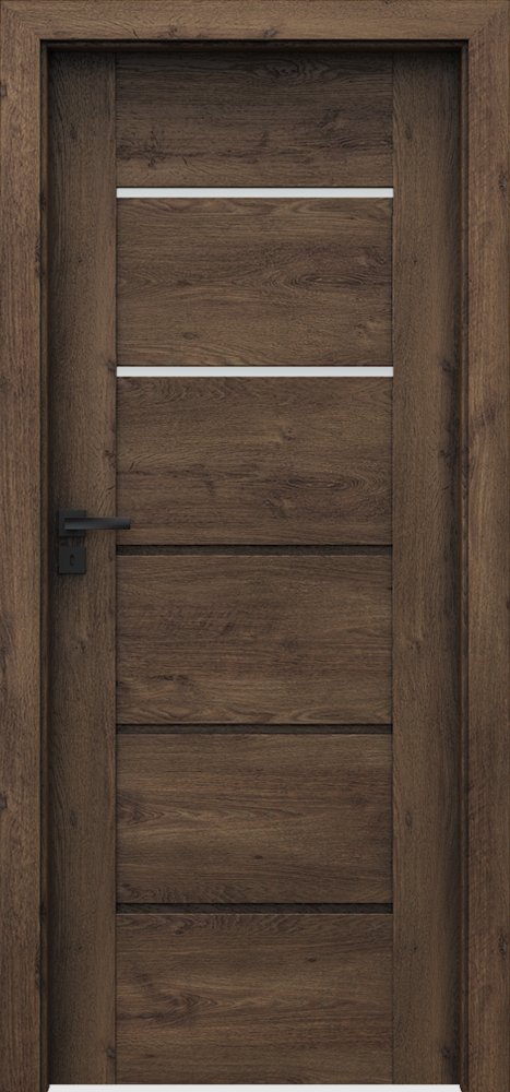 Posuvné interiérové dveře VERTE PREMIUM E - E2 - dýha Portaperfect 3D - dub jižní