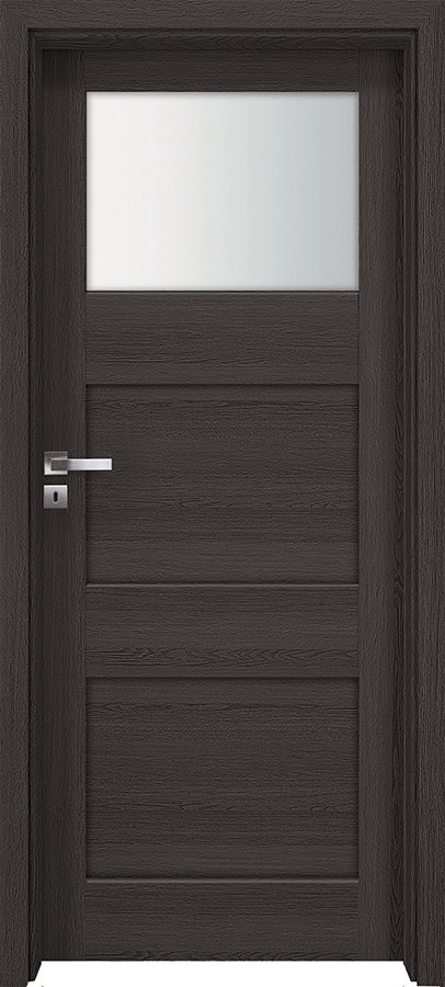 Posuvné interiérové dveře INVADO FOSSANO 2 - dýha Enduro 3D - antracit B637