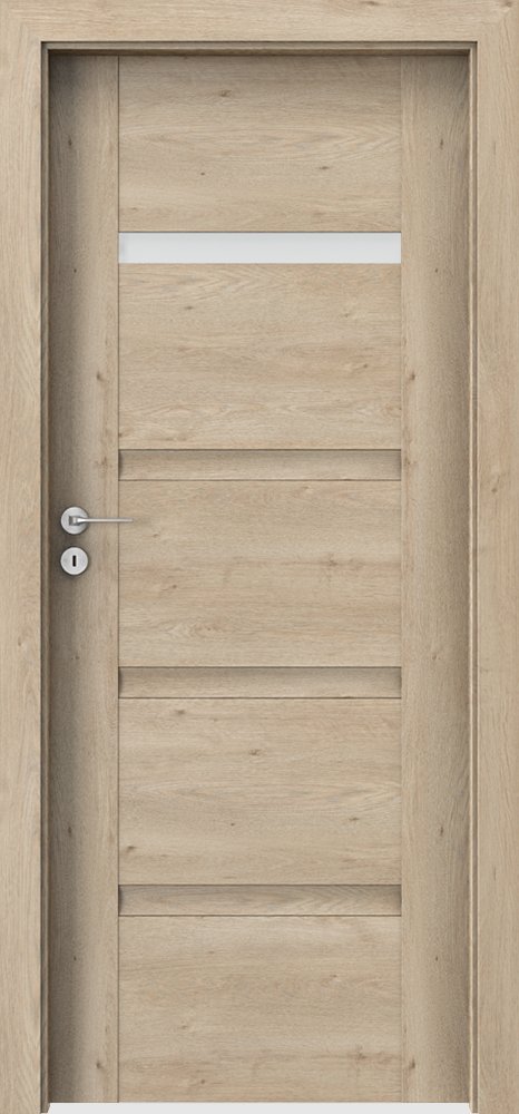 Interiérové dveře PORTA INSPIRE C.1 - dýha Portaperfect 3D - dub klasický