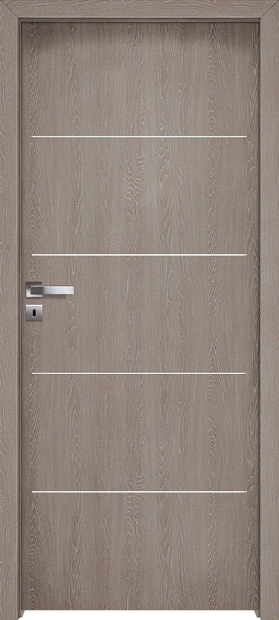 Interiérové dveře INVADO LIDO 3 - Eco-Fornir forte - dub šedý B476