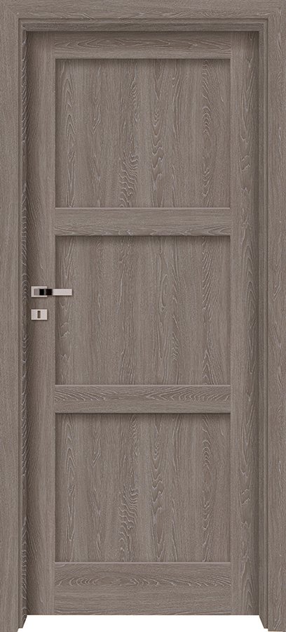 Posuvné interiérové dveře INVADO LARINA SATI 1 - Eco-Fornir forte - dub šedý B476