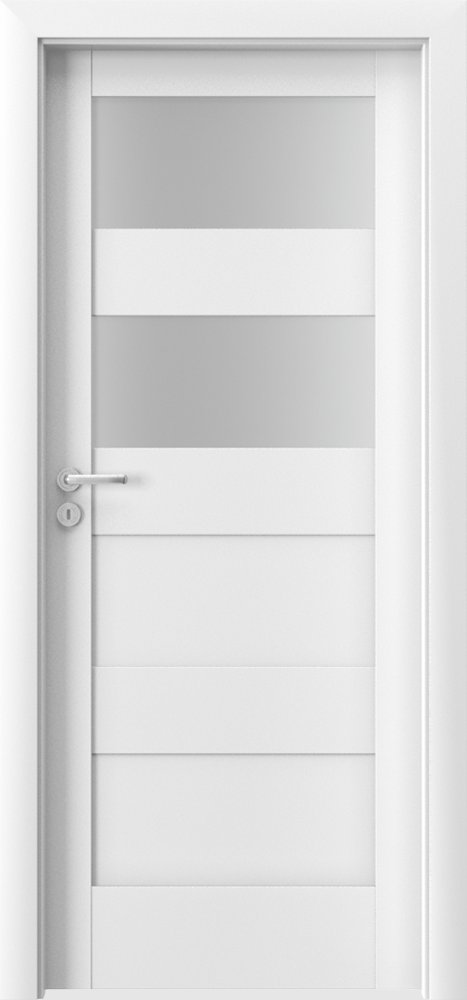 Posuvné interiérové dveře VERTE L - L2 - dýha Portadecor - bílá