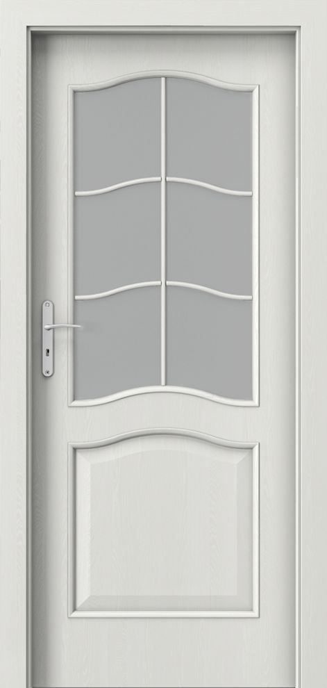 Interiérové dveře PORTA NOVA 7.2 - dýha Portasynchro 3D - wenge bílá