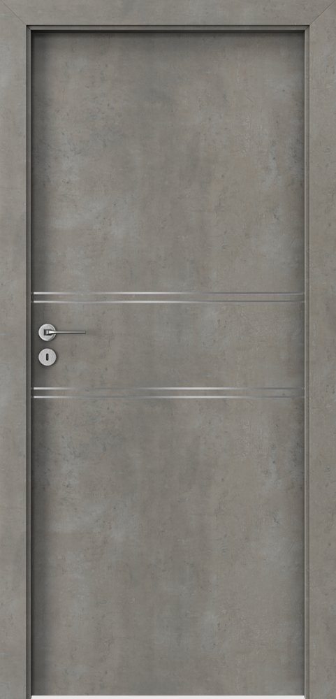 Interiérové dveře PORTA LINE C.1 - dýha CPL HQ 0,2 - beton světlý